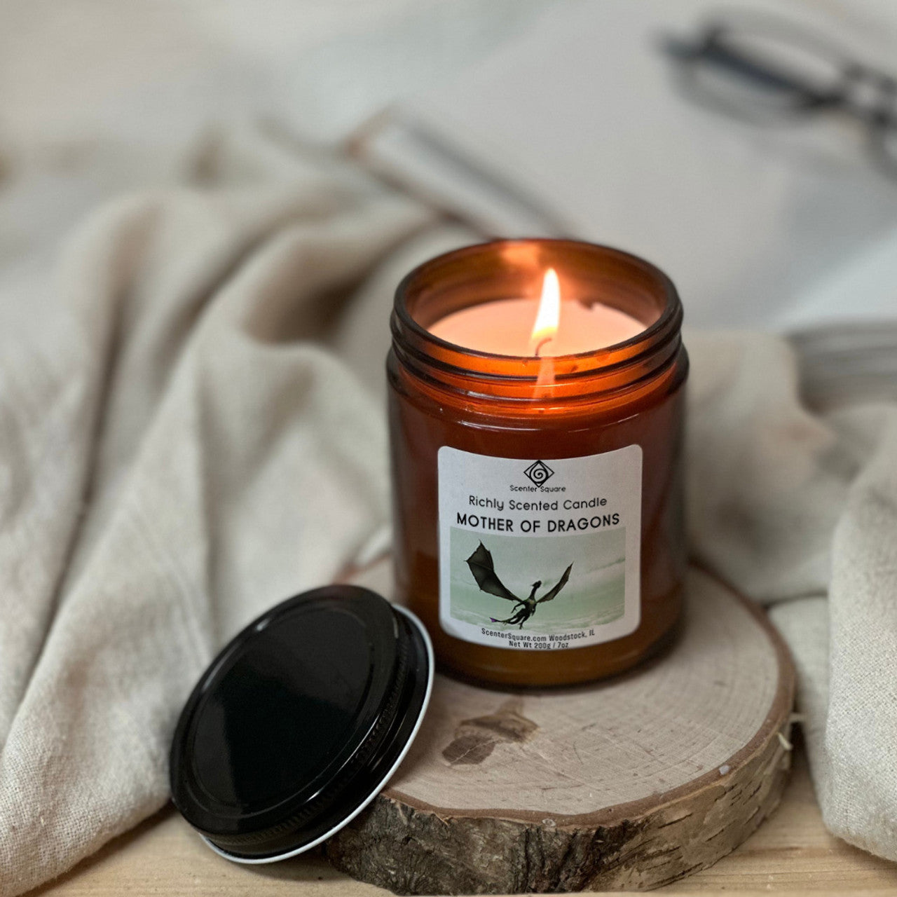 Mother Of Dragons Scent Glass Jar Candle