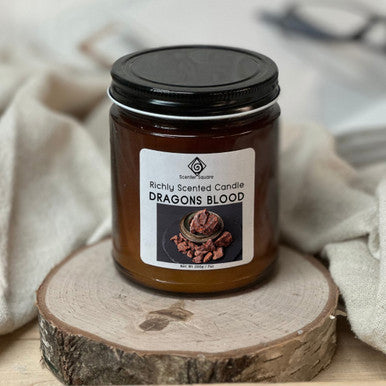 Dragons Blood Scent Glass Jar Candle
