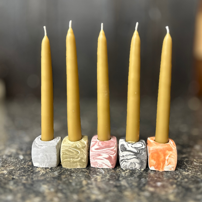 Mini Taper Holder - Blocky Style